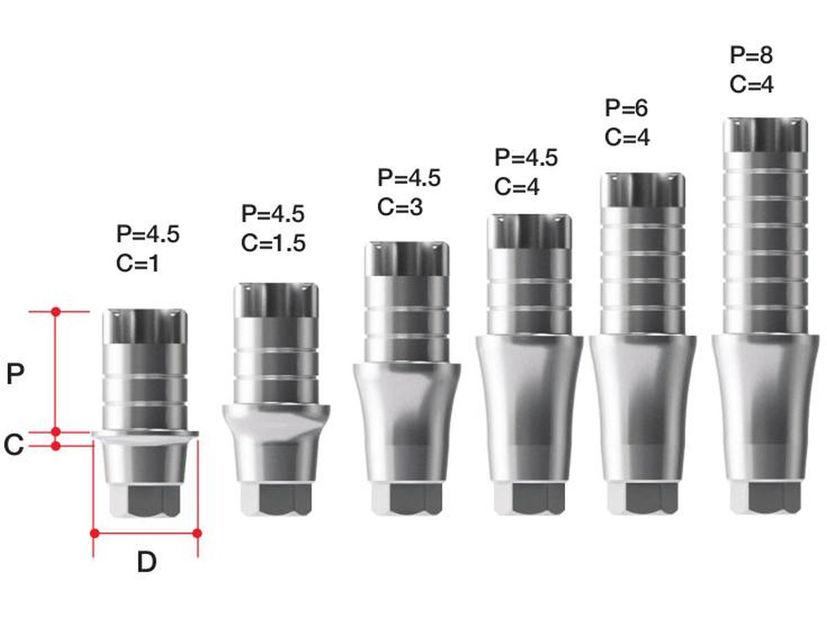 AnyRidge ZrGen Abutment (Non-locked)