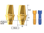 AnyRidge Extra EZ Post Abutment (Core 3.3) Type - Bevel