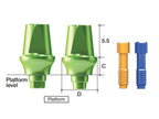 AnyRidge Extra EZ Post Abutment (Core 4.0) Type - Platform