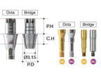Blue Diamond ZrGen Abutment - Locked (RC)